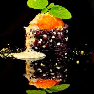 BU2- Black salmon menta roll