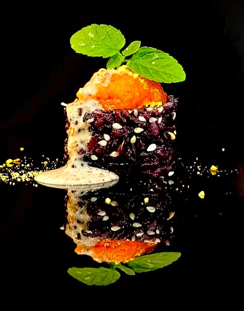 BU2- Black salmon menta roll