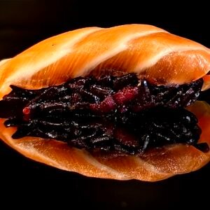 BN1- BLACK NIGIRI SALMON